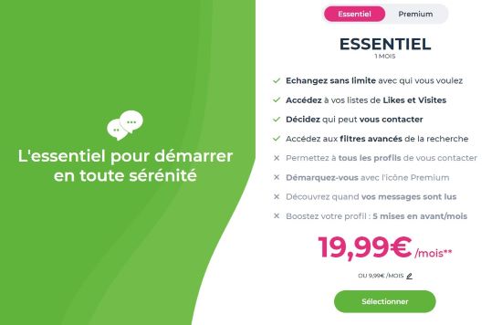 abonnement payant essentiel meetic