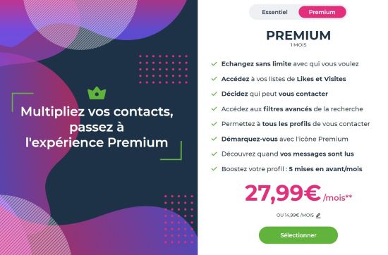 abonnement premium payant meetic